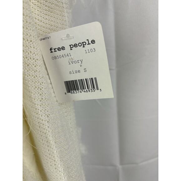 Free People Women's Top Treat Me Tender Color Ivory Size Small NWT boho Tank - Picture 6 of 10